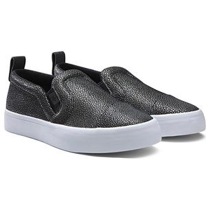 ADIDAS X RITA ORA Black Metallic Polka Dot Speck Leather Slip On Sneaker